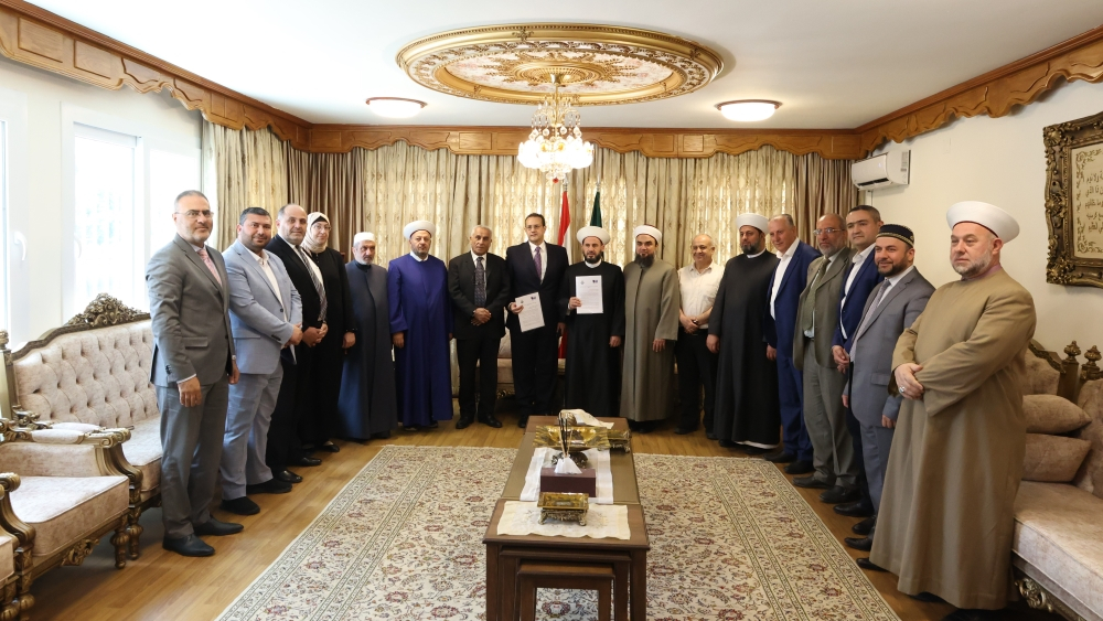 مفتي زحلة والبقاع يطلق برتوكول تعاون بين مؤسسات أزهر البقاع - دار الفتوى البقاع وجامعة رفيق الحريري